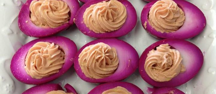 Beet Pickled Deviled Eggs