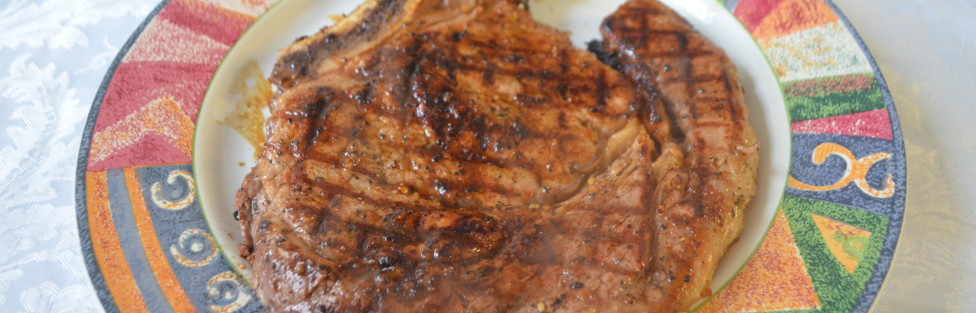 Home Grilled Spicy Marinated Steak