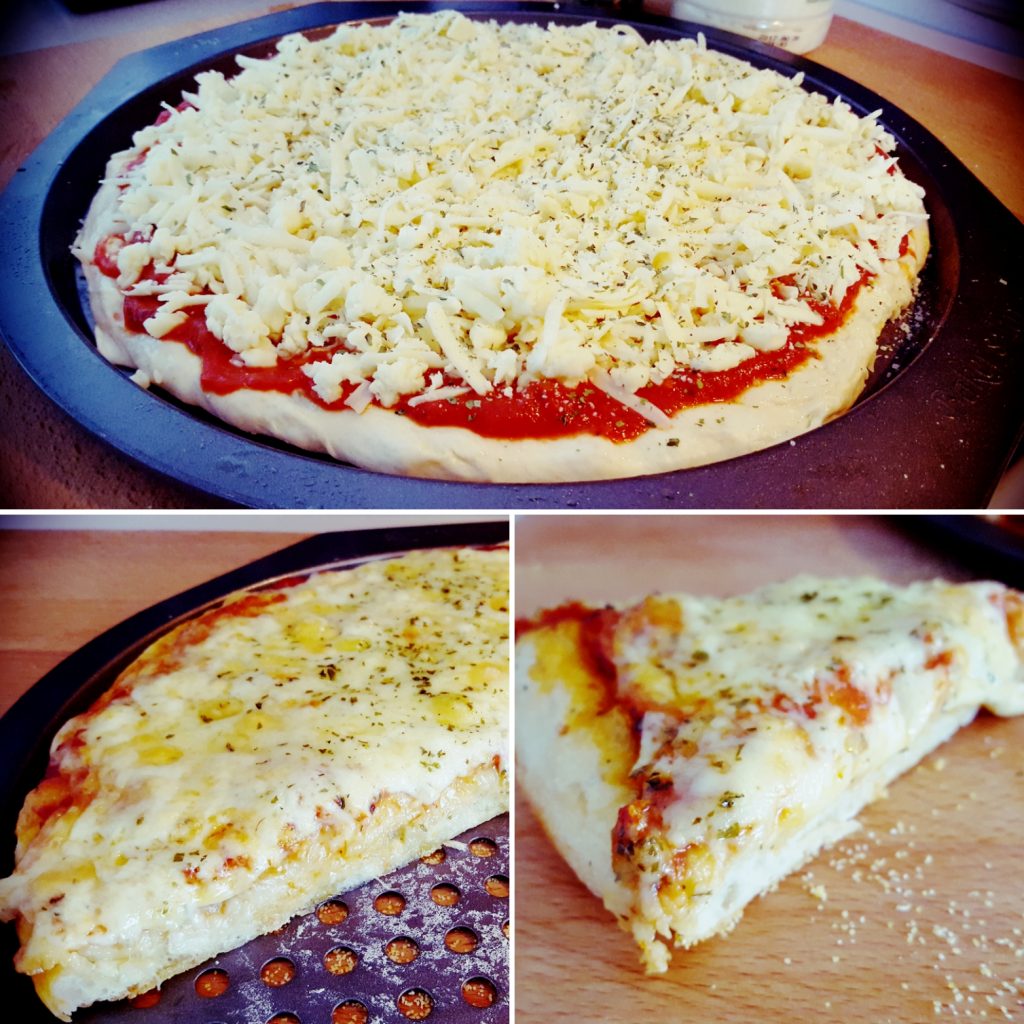 Homemade basic cheese pizza. - Altaa's Kitchen