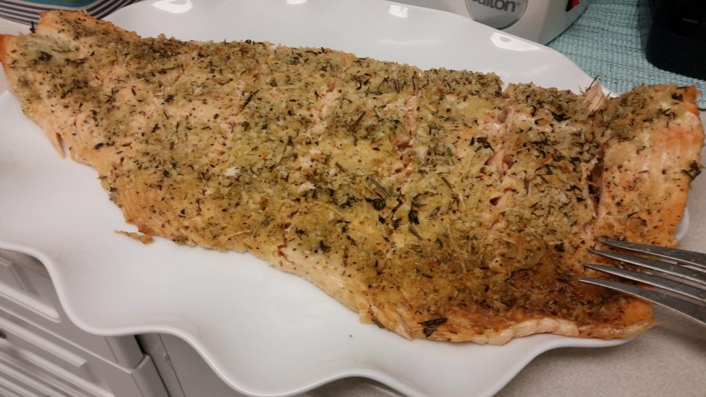 Oven Baked Crispy Parmesan Salmon - Altaa's Kitchen